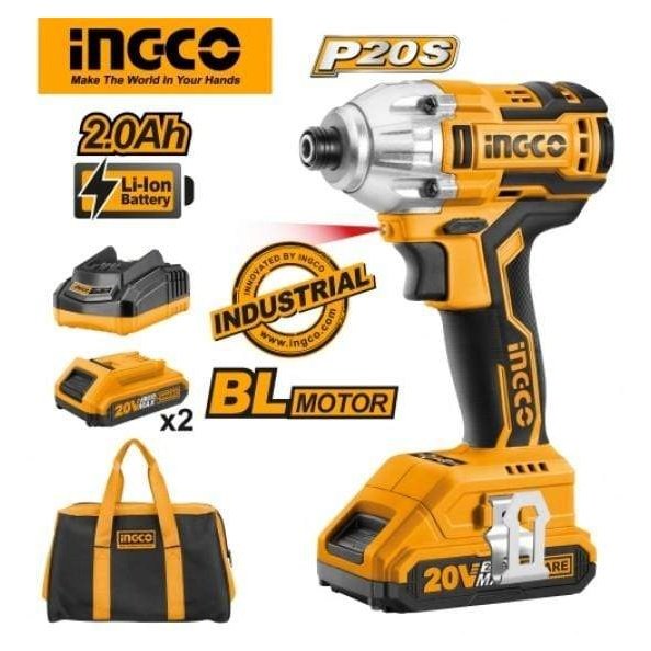 Ingco Lithium-Ion Cordless Impact Driver 20V 2.0Ah - CIRLI2002 | Supply Master | Accra, Ghana Tools Building Steel Engineering Hardware tool