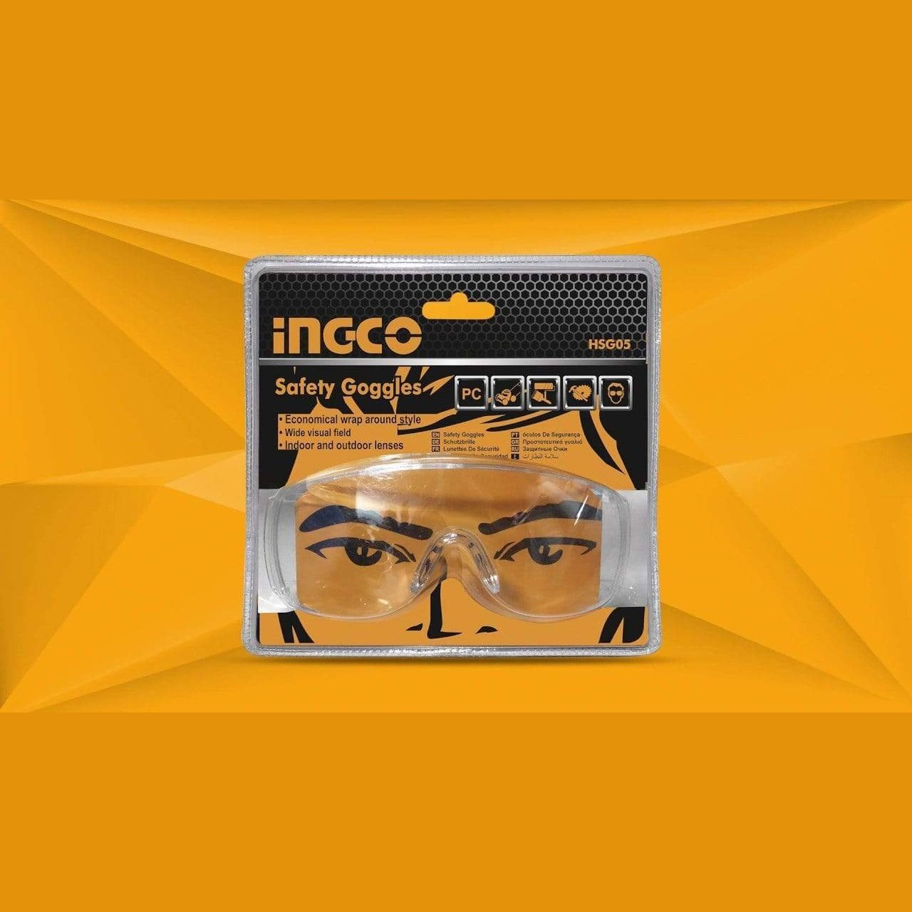 Ingco Safety Goggles - HSG05 | Supply Master | Accra, Ghana Tools Building Steel Engineering Hardware tool