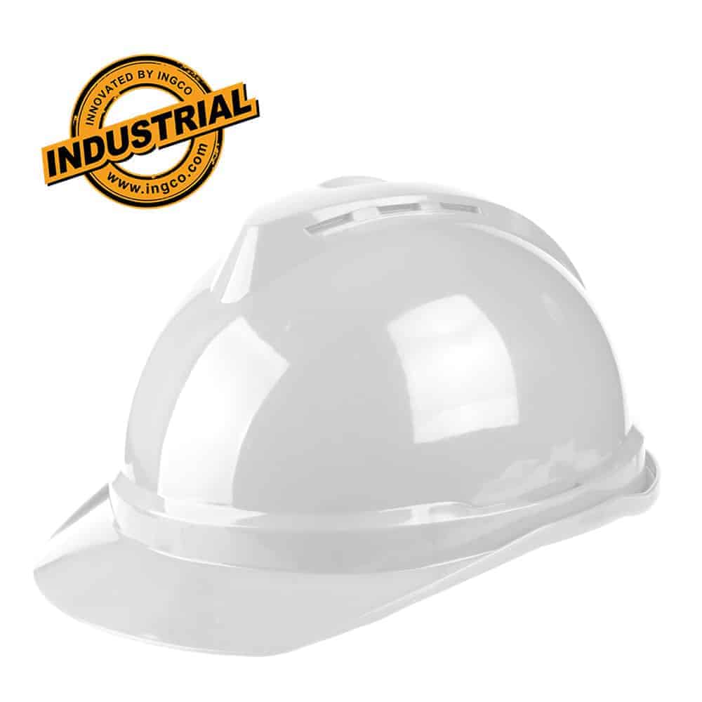 Ingco Safety Helmet With Fixed Chinstrap  | Supply Master | Accra, Ghana Tools White Building Steel Engineering Hardware tool