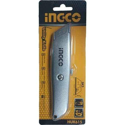 Ingco Utility Knife - HUK6128 | Supply Master | Accra, Ghana Tools Building Steel Engineering Hardware tool