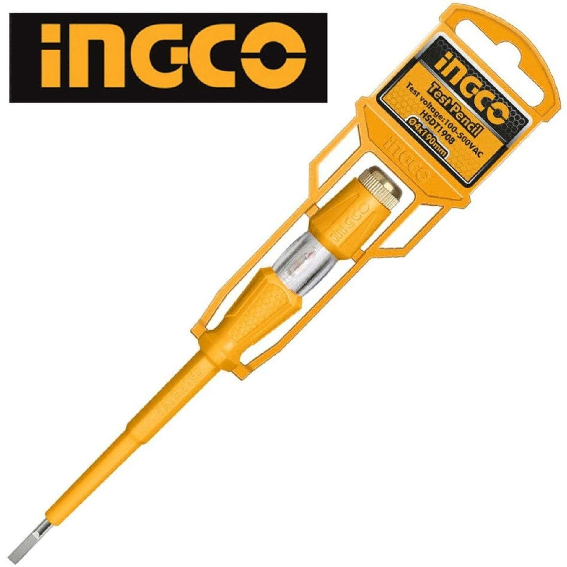 Ingco Voltage Tester - Slotted Screwdriver | Supply Master | Accra, Ghana Tools 4x190mm Building Steel Engineering Hardware tool