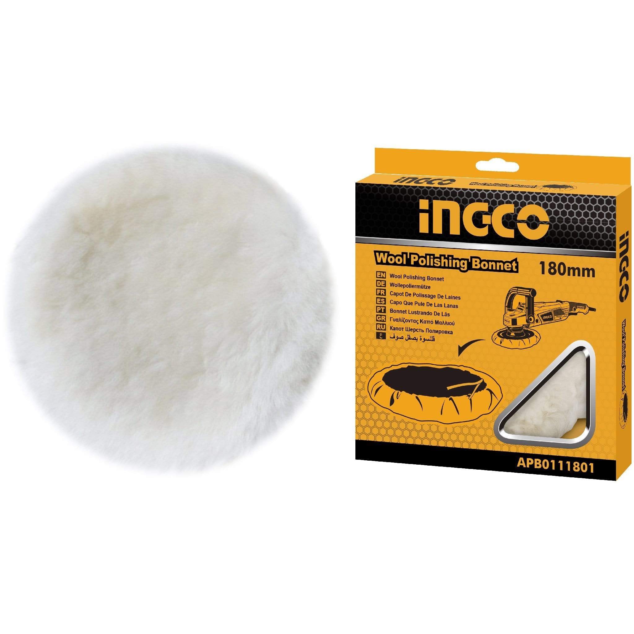 Ingco Wool Polishing Bonnet - APB0111801 supply-master