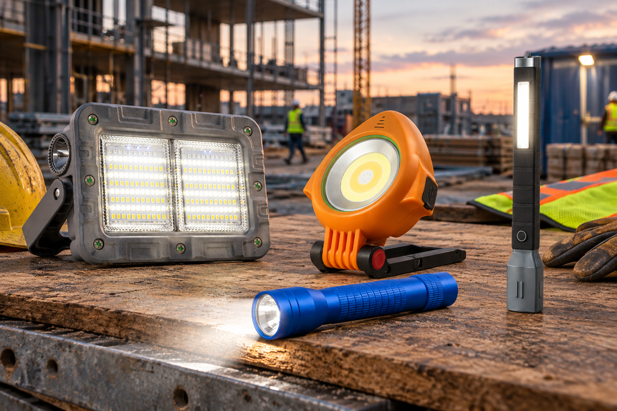 Jobsite Lighting Ventilation and Site Support editorial collection image
