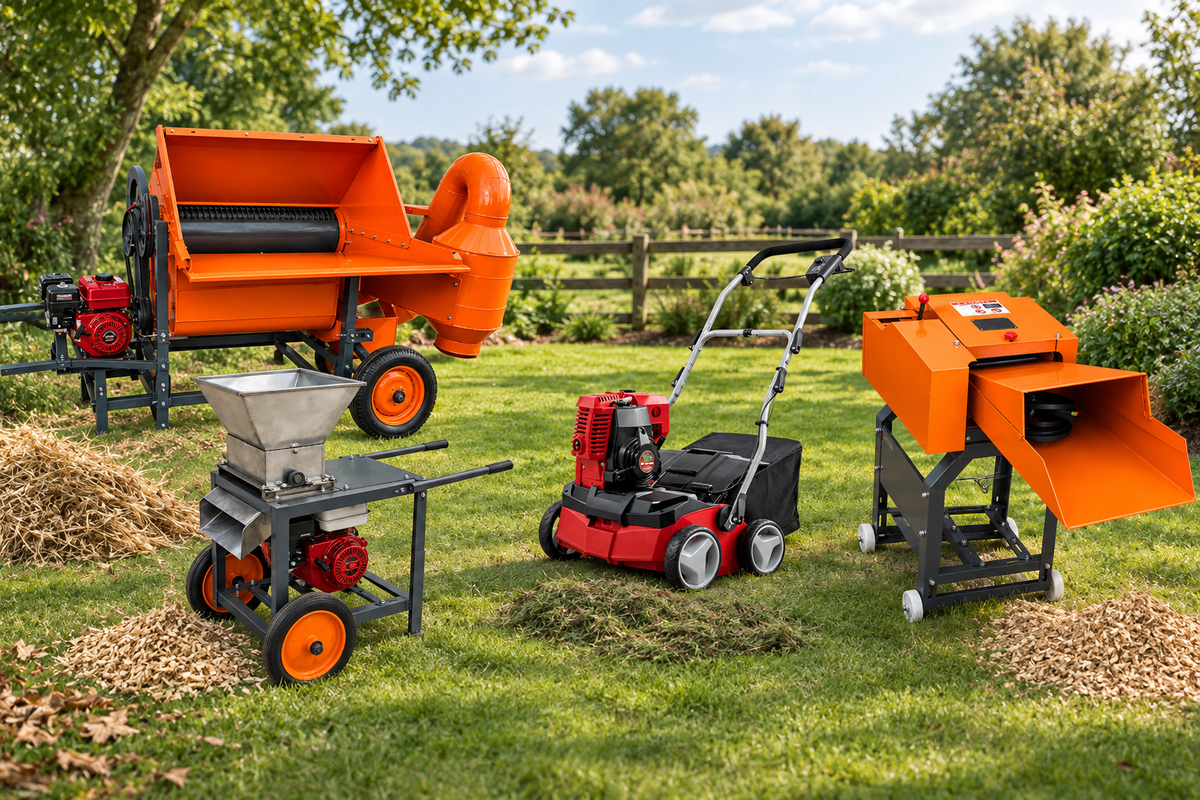 Shredders Scarifiers and Grounds Care editorial collection image