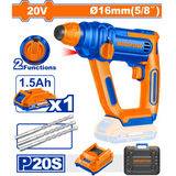 Wadfow 20V Cordless Rotary Hammer - WLM1B161