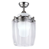 Modern Silver Chandelier Fan With Bldc Motor Reverse Air Flow Summer - ESC-400T
