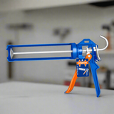 Perfect Seal Pack - Wadfow Knitted & PVC Dots Gloves + Wadfow  9'' Caulking Gun + Akfix Silicone 280g Sealant