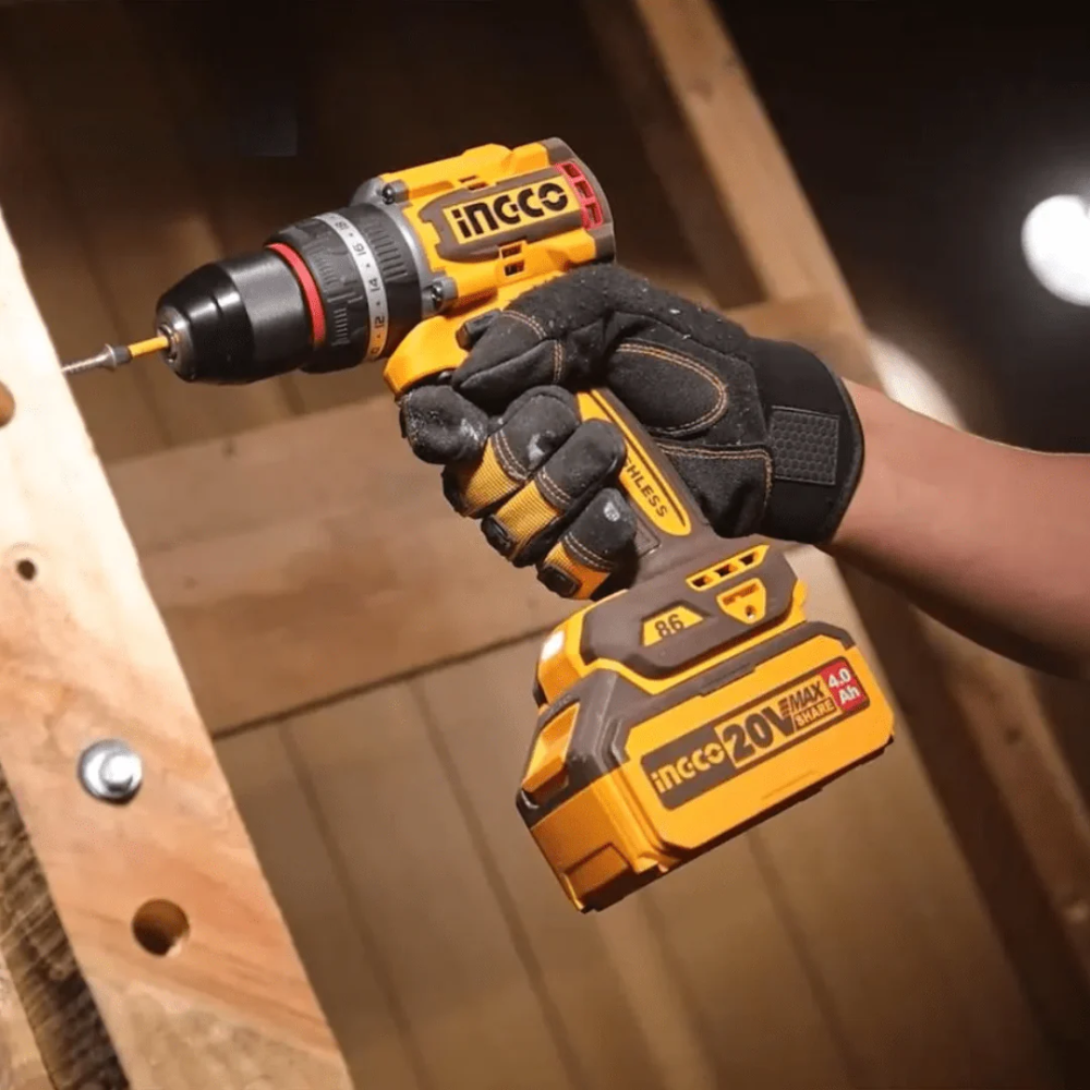Ingco Cordless 20V Impact Drill 76Nm + Impact Driver 285Nm + Blower + 2 Batteries - COSLI250182