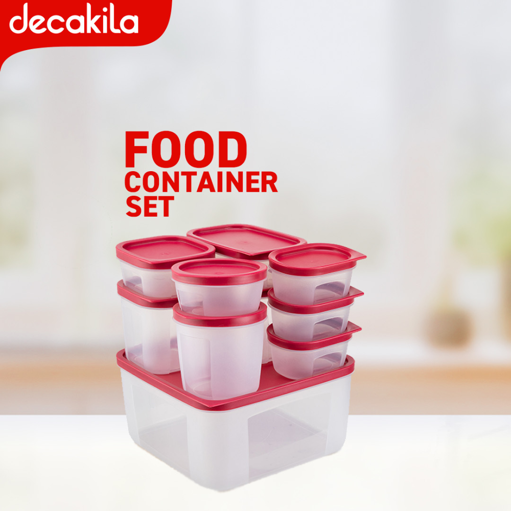 Decakila 10 Pieces Food Storage Container Set - KMTT120R
