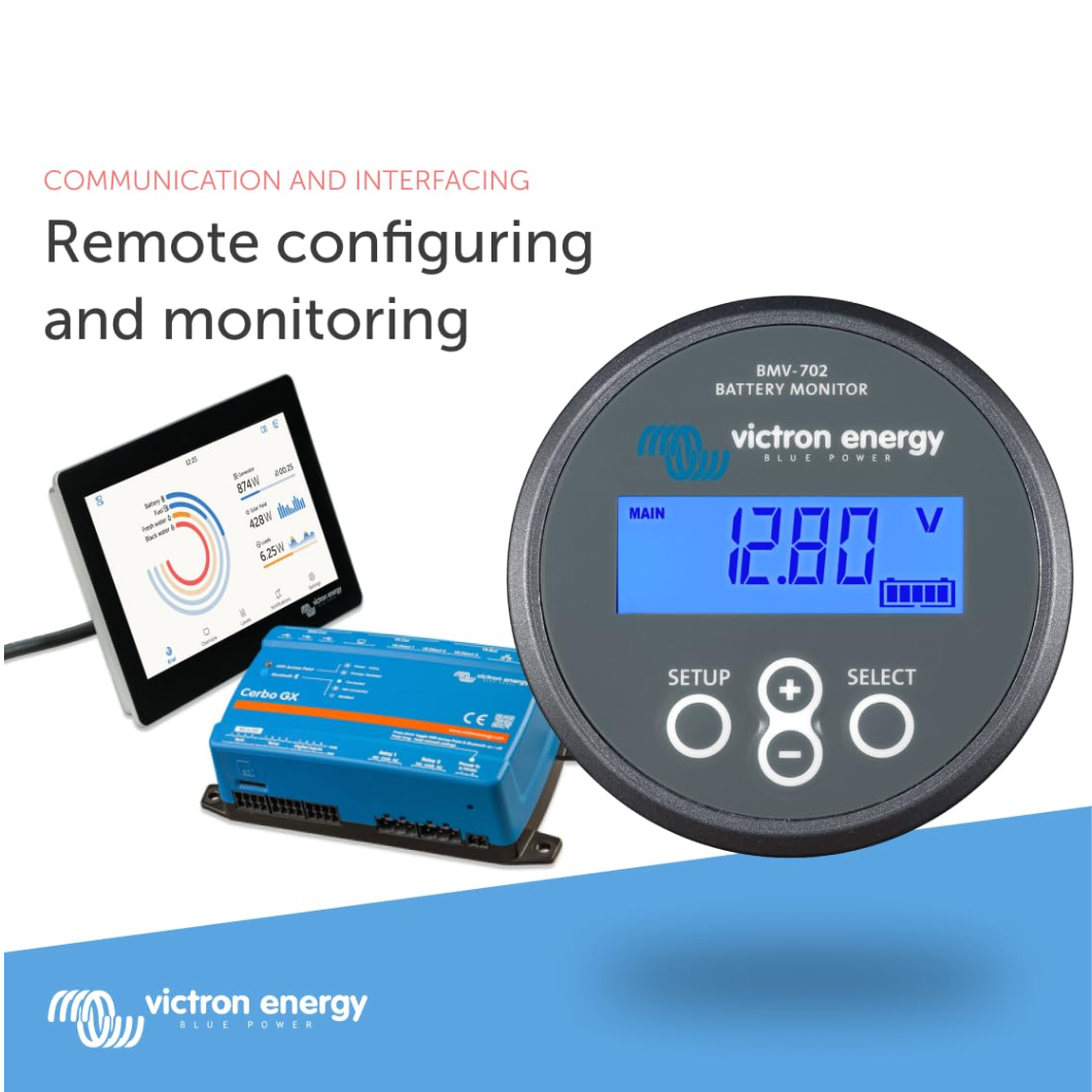 Victron Energy Battery Monitor with Shunt & Display - BMV-702