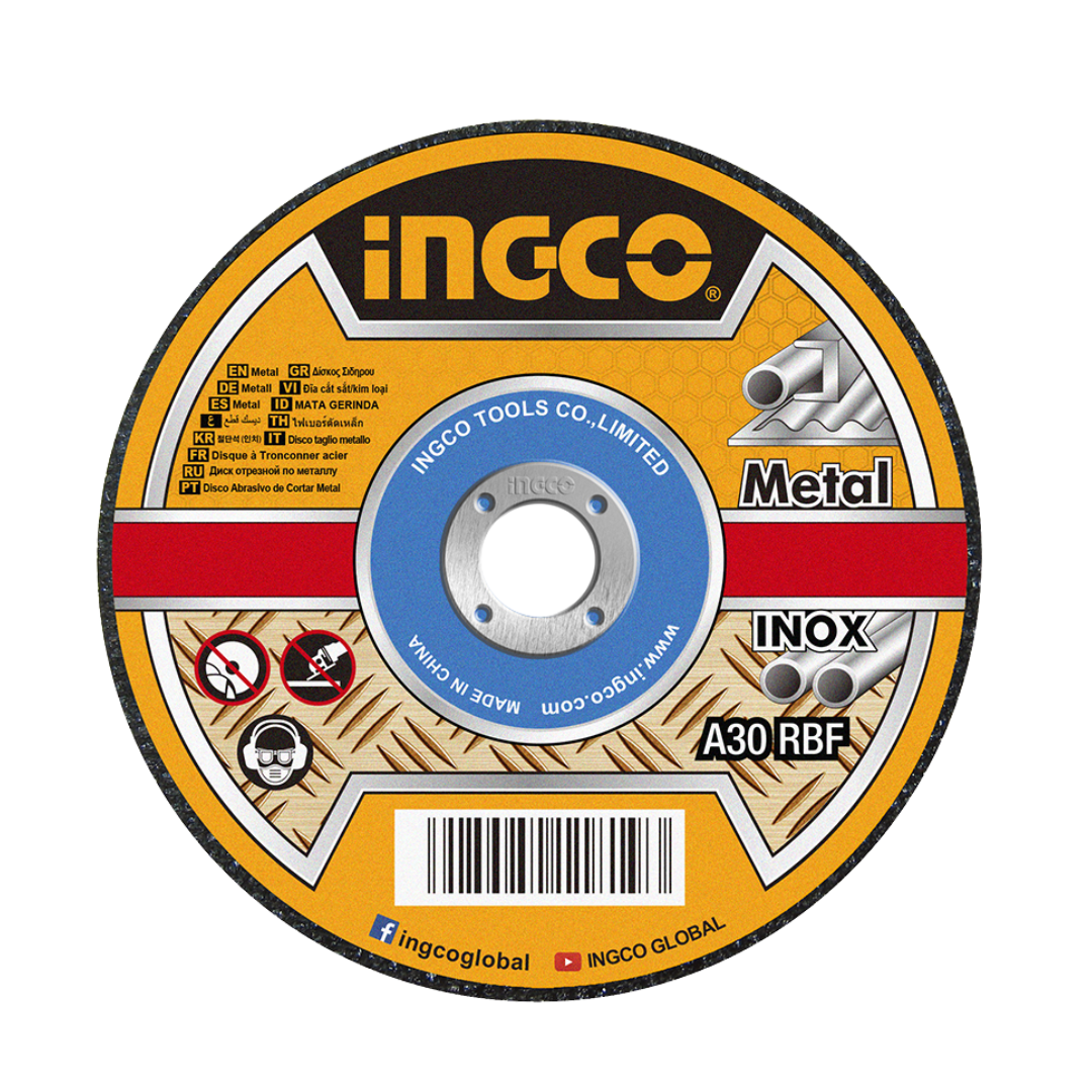 Ingco Abrasive Metal Cutting Disc 115mm X 1.2mm (25pcs) - MCD1211525