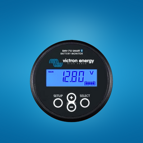 Victron Energy Black Smart Battery Monitor with Shunt 6.5-70 VDC Display and Bluetooth - BMV-712