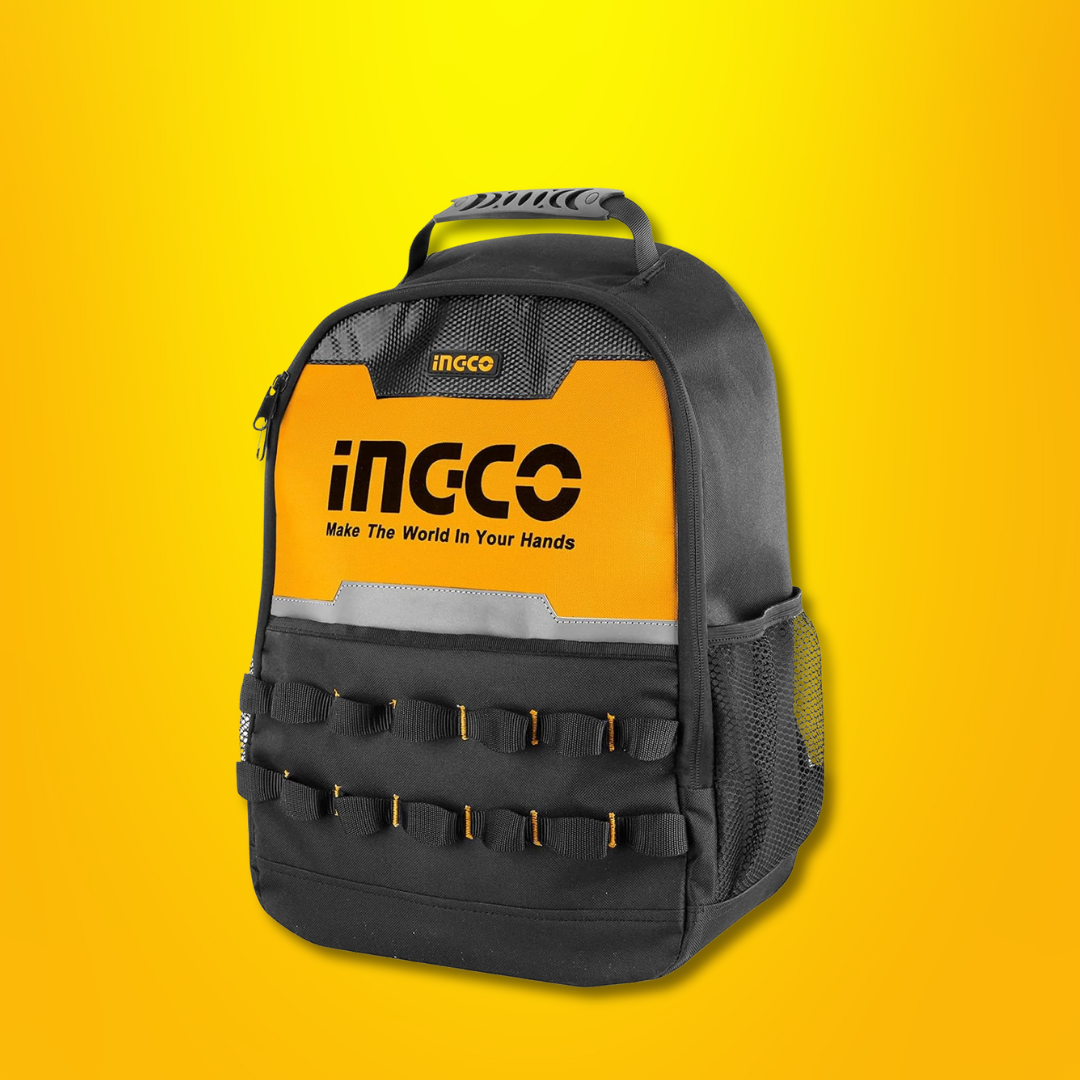 Ingco Tools Backpack with Rigid Frame & Multiple Compartments - HBP0101