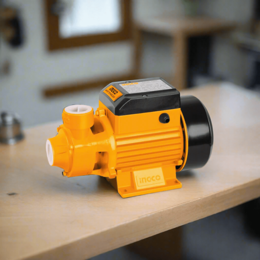 Pump And Flow Master Kit - Ingco 0.5HP Peripheral Water Pump + Ingco Automatic Pump Control + Ingco 5-Piece Twist Nozzle Set with Hose Connectors