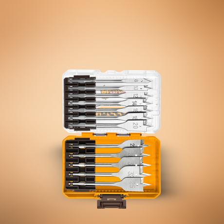 Ingco 12 Pieces Flat Wood Drill Bits Set - AKDL1206