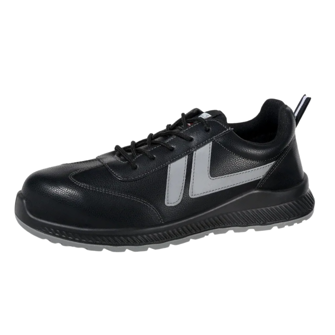 Black Men's Steel Toe Work Safety Shoes