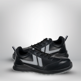 Black Men's Steel Toe Work Safety Shoes