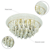 Alexandra Flush Crystal Chandelier Ceiling Light - 40W