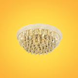 Alexandra Flush Crystal Chandelier Ceiling Light - 40W