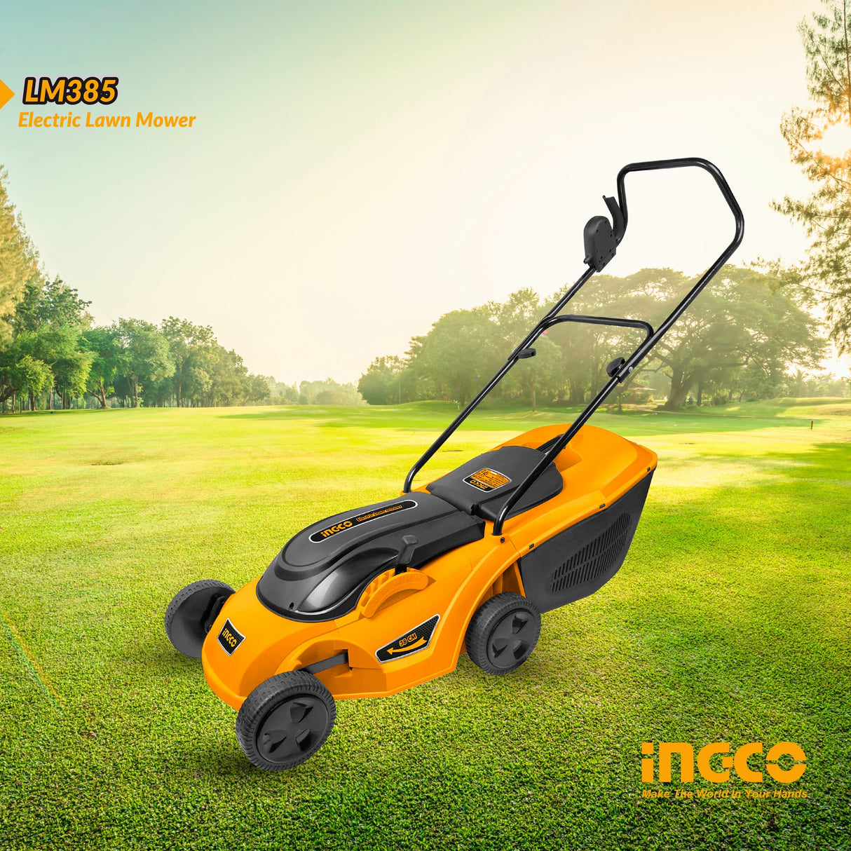 Ingco Electric Lawn Mower 1600W with Carbon Brush Motor – LM385