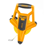Ingco 50m x 12.5mm Fiber Glass Measuring Tape | Metric & Inch - HFMT8250