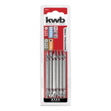 Kwb Double Bit 100mm Industrial Steel 6 Pieces Set