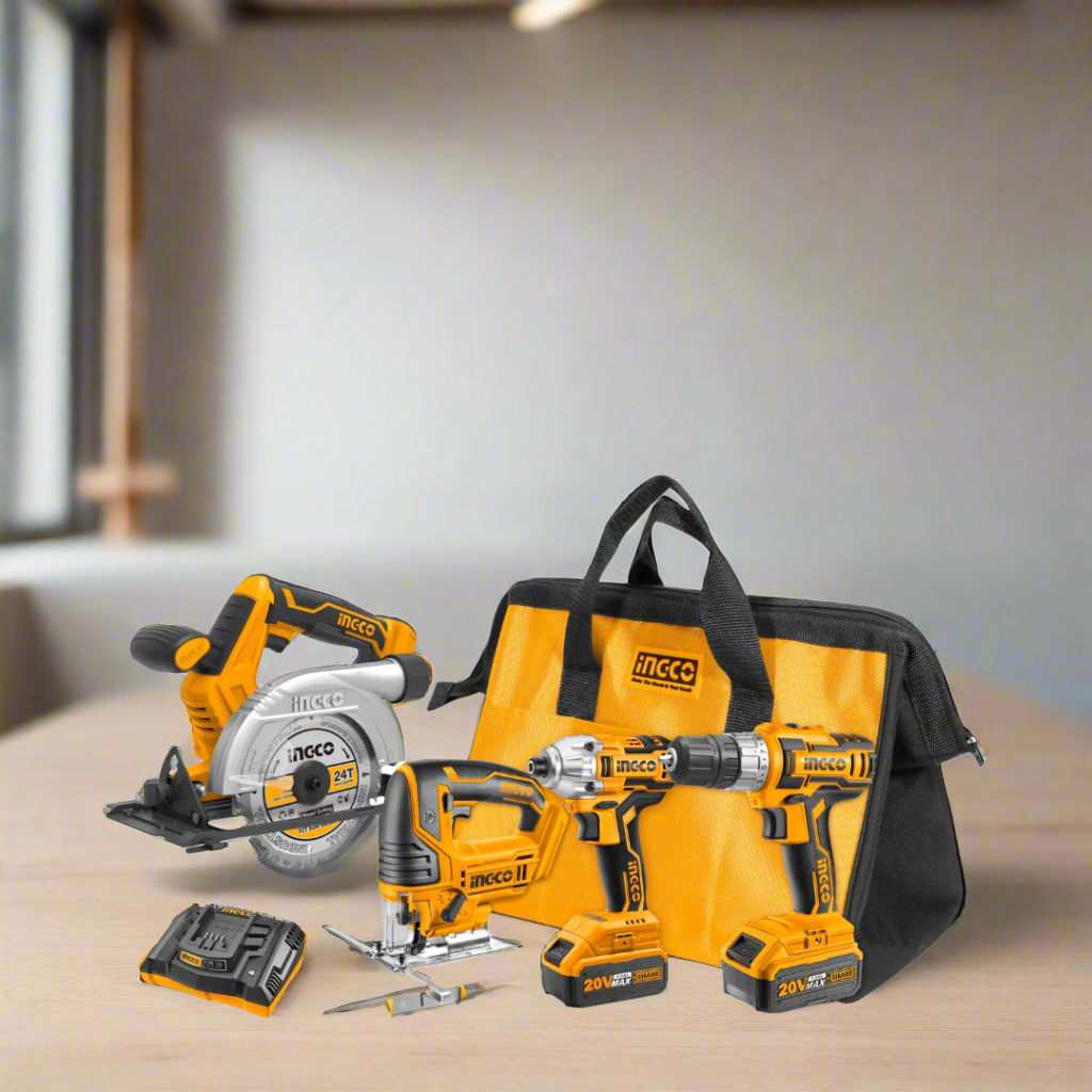 Ingco Lithium-Ion 4-Pieces Cordless Combo Kit 20V - CKLI2010