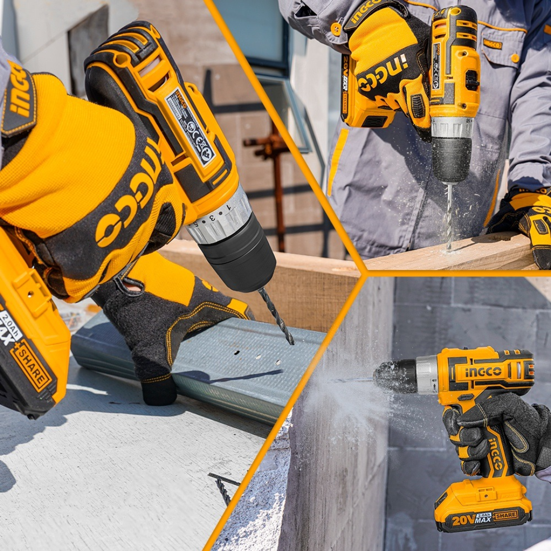 Ingco Lithium-Ion Cordless Drill 20V - CDLI20024