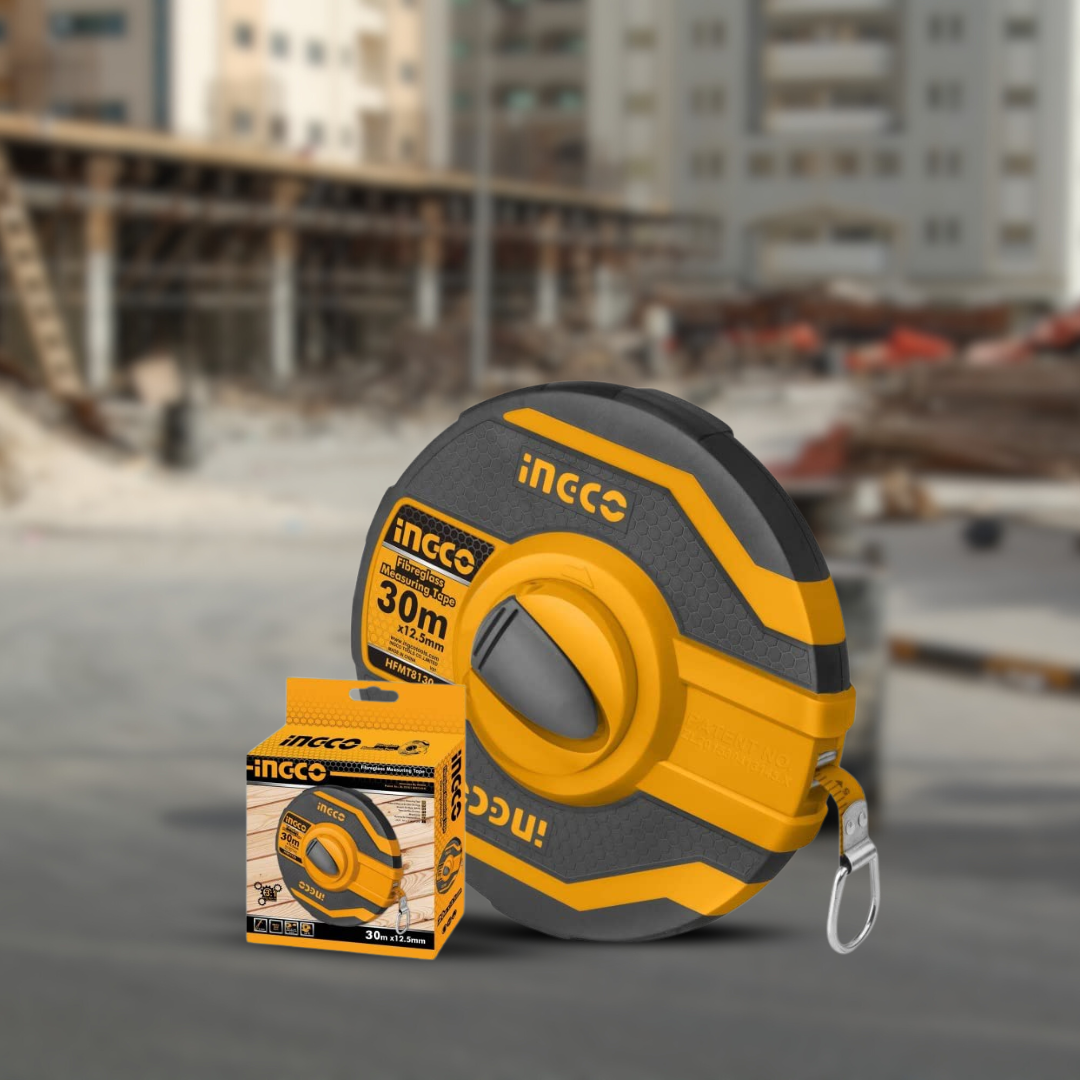 Ingco Fiberglass Measuring Tape - 20m & 30m