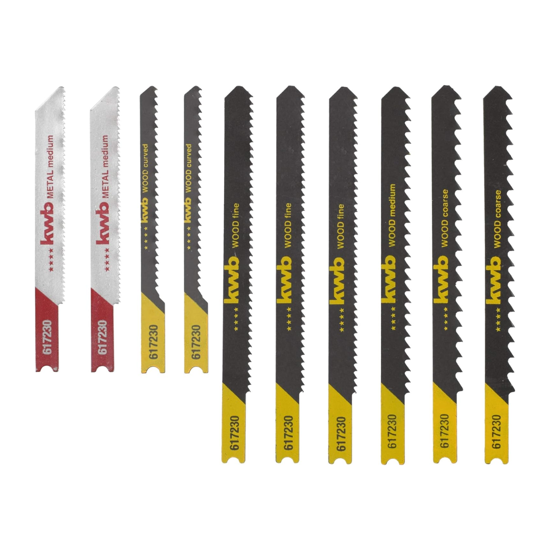 Kwb Jigsaw Blade Set - 10 Pieces