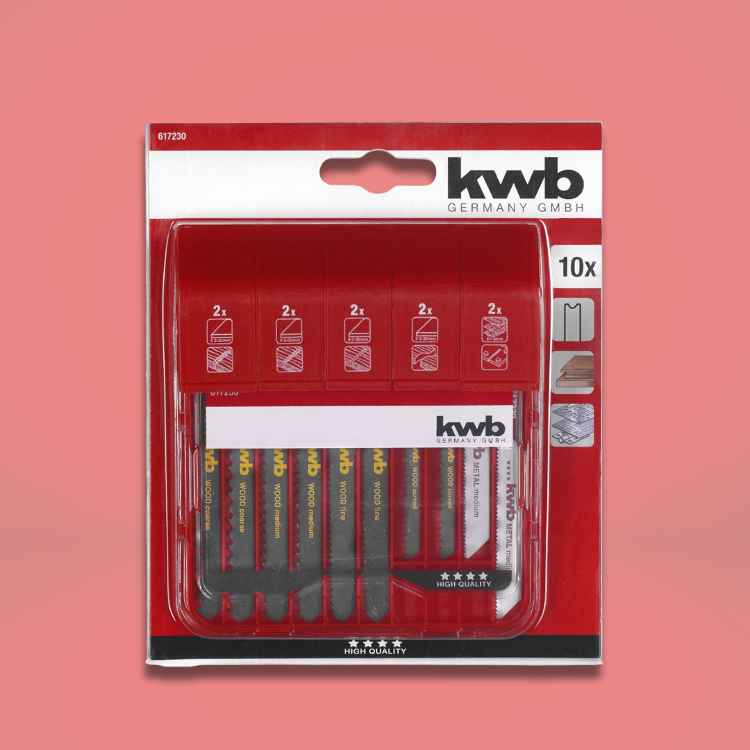 Kwb Jigsaw Blade Set - 10 Pieces