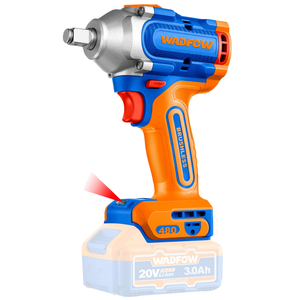 Wadfow Lithium-Ion Cordless Impact Wrench - WCD1B48