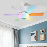 Colorful RGB 2 in 1 Remote Control Ceiling Fan Light - ESC-LEC020R-C
