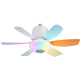 Colorful RGB 2 in 1 Remote Control Ceiling Fan Light - ESC-LEC020R-C