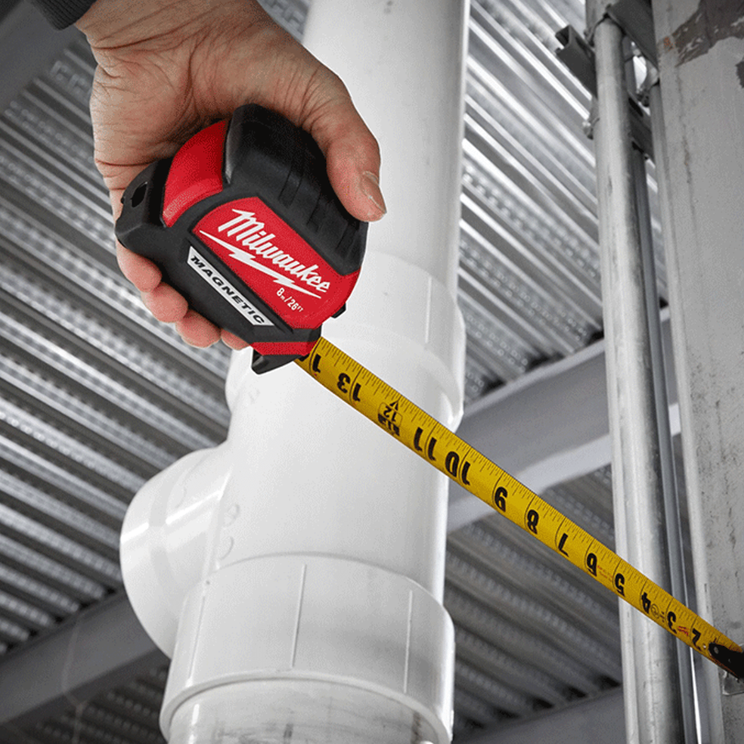 Milwaukee 8m / 26ft Magnetic Autolock Tape Measure - 4932464603