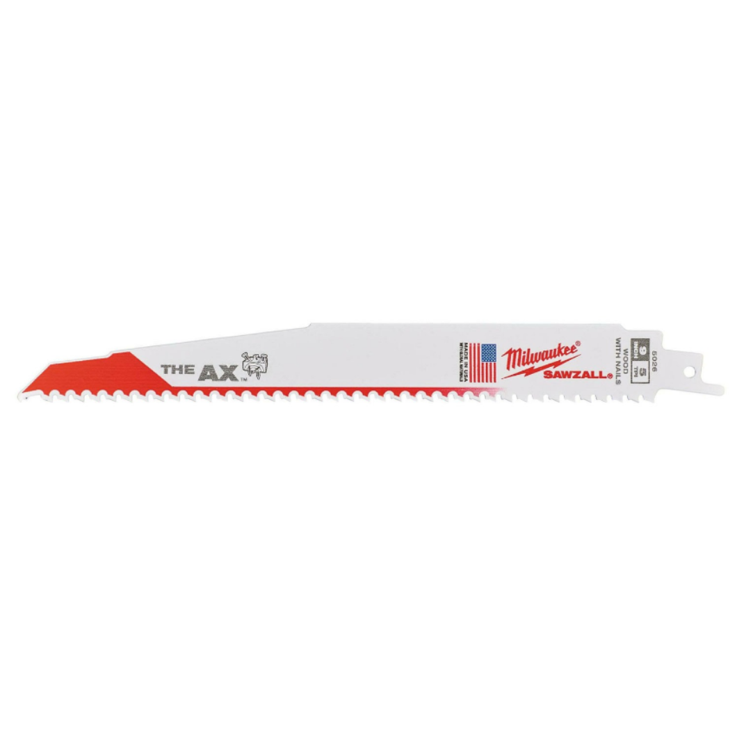 Milwaukee 5 Pieces Wood Demolition Heavy Duty Sawzall Blade - 48005026