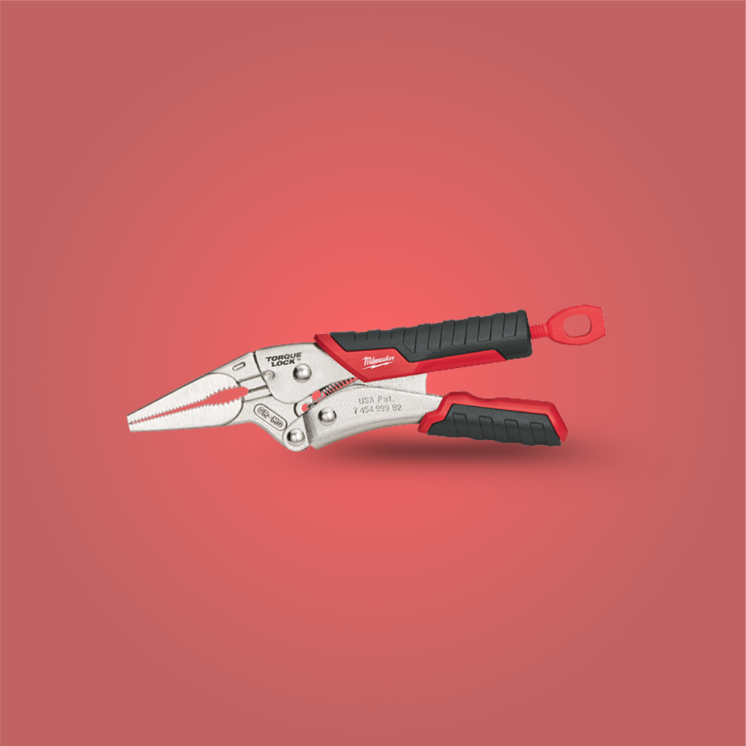 Milwaukee 152mm Torque Lock Long Nose Locking Pliers - 48223406