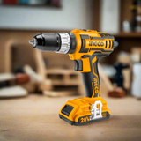 Ingco Lithium-Ion Cordless Hammer Impact Drill with Two 20V Batteries - CIDLI20025