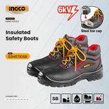 Ingco Insulated Safety Boots with Steel Toe Cap & 6KV Protection – SSH07IDSB