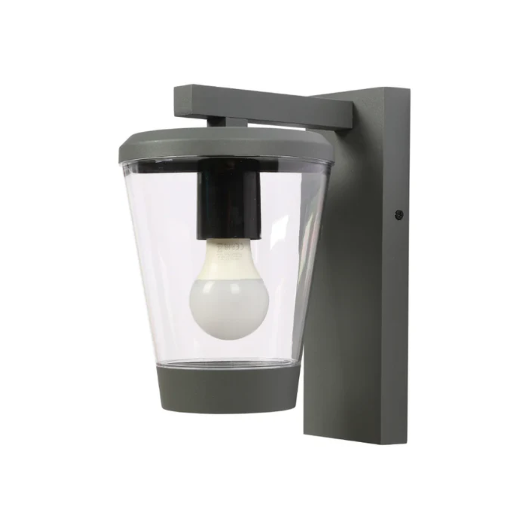 Cavado Dark Grey E27 Modern Outdoor Lantern Wall Light - 40W