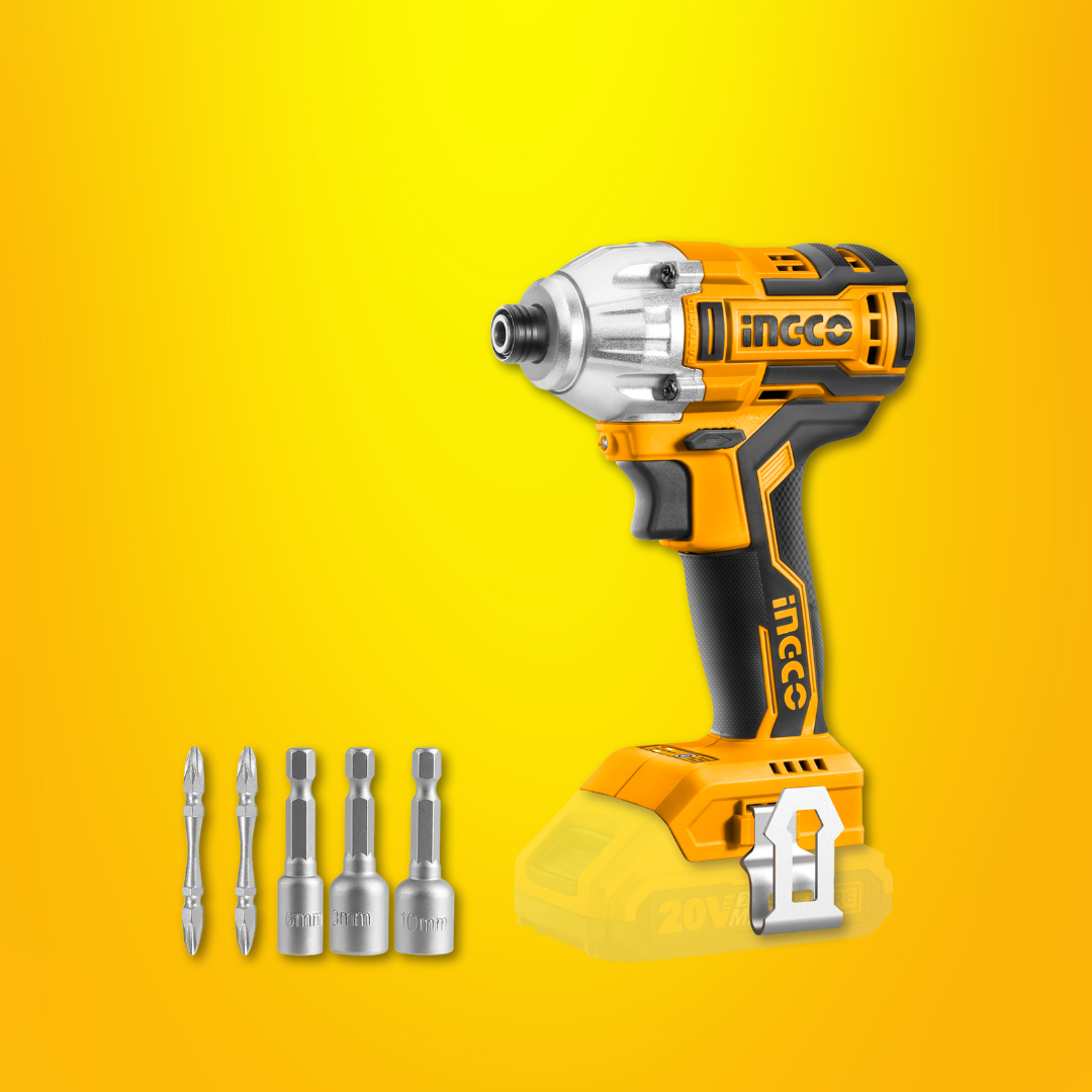 Ingco Lithium-Ion Cordless Impact Driver 170 Nm 20V - CIRLI20020