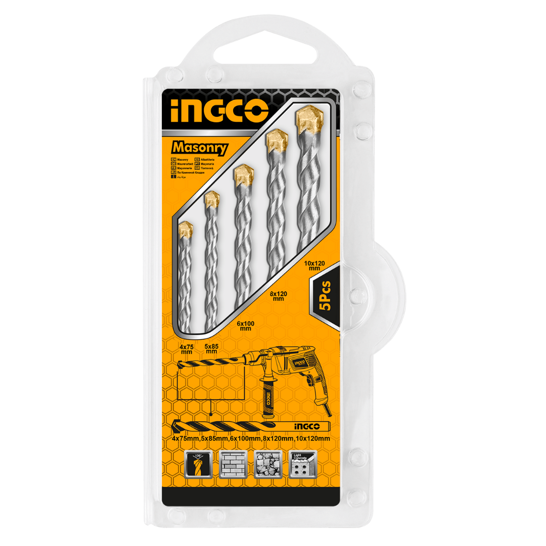 Ingco 5 Pieces Masonry Drill Bit Set - AKDB3055