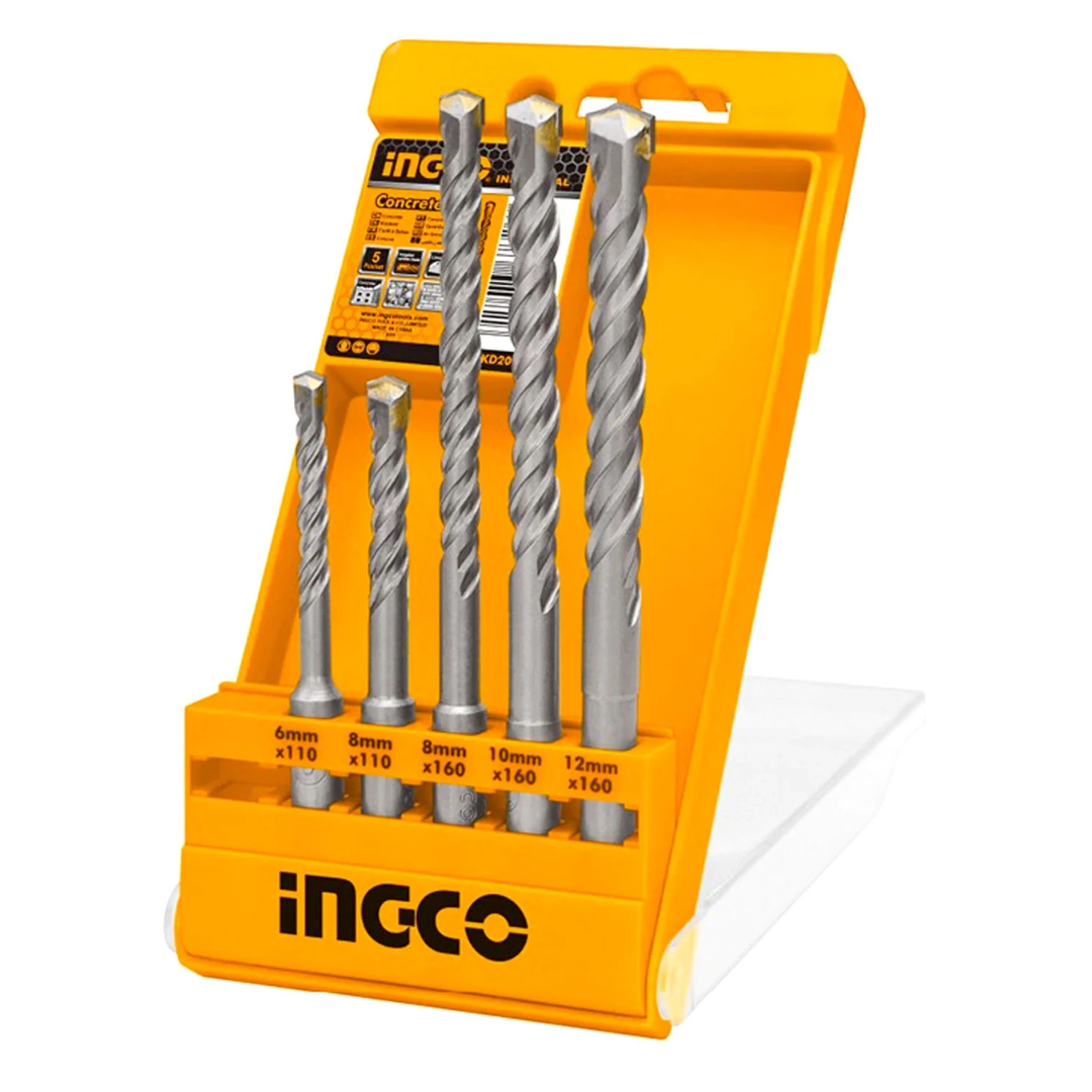 Ingco 5 Pieces SDS Plus Hammer Drill Bit Set - AKD2052