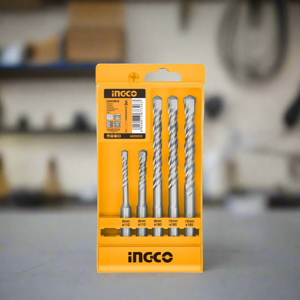 Ingco 5 Pieces SDS Plus Hammer Drill Bit Set - AKD2052