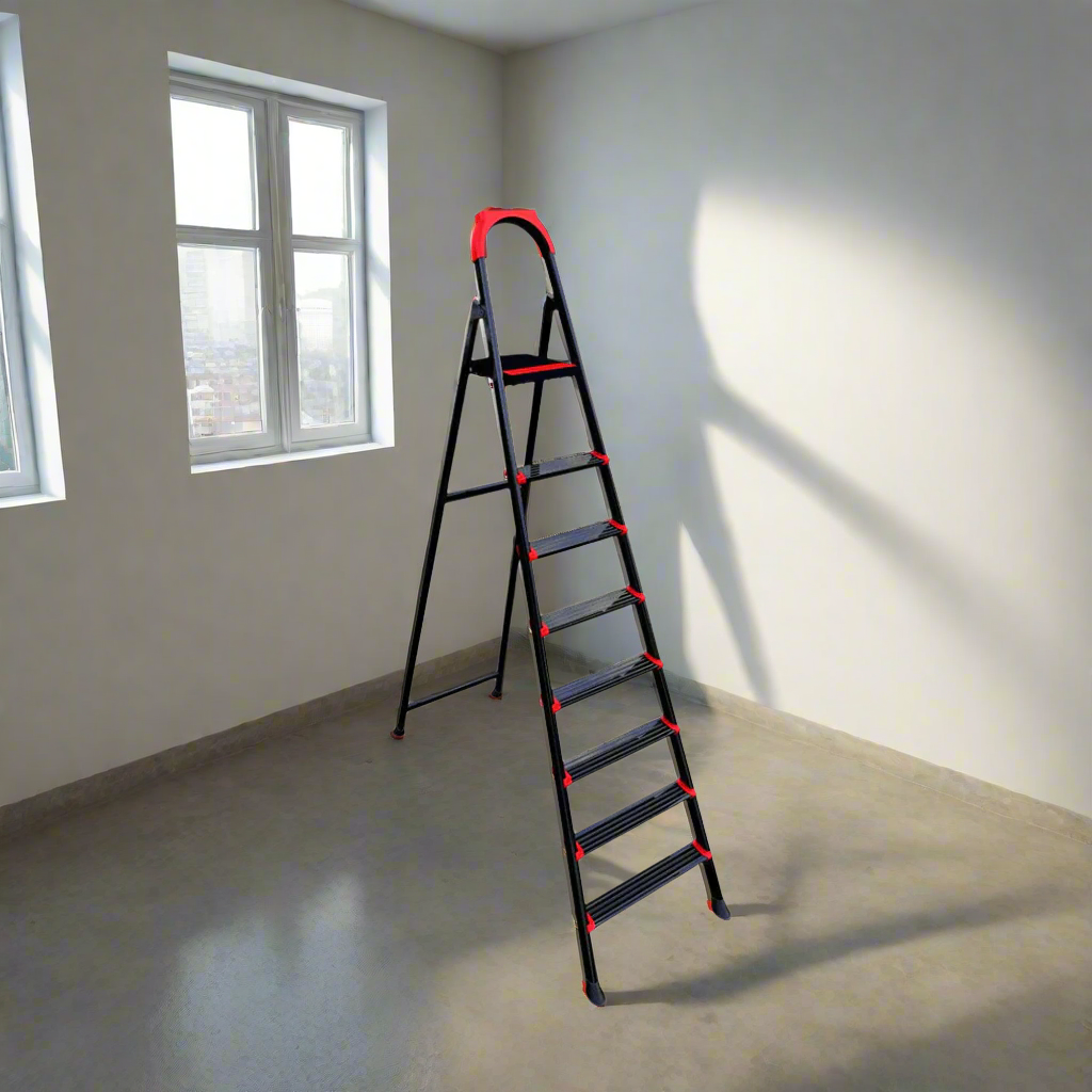 Anka 7+1 Steps Ladder Steel Mary Brand  Black - ANKA-7-1