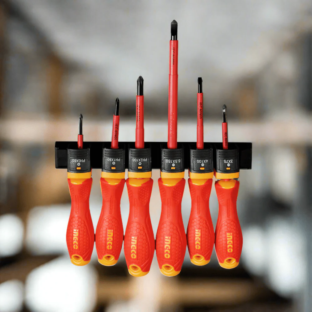 Ingco 6 Pieces Insulated Screwdriver Set - HKISD0608