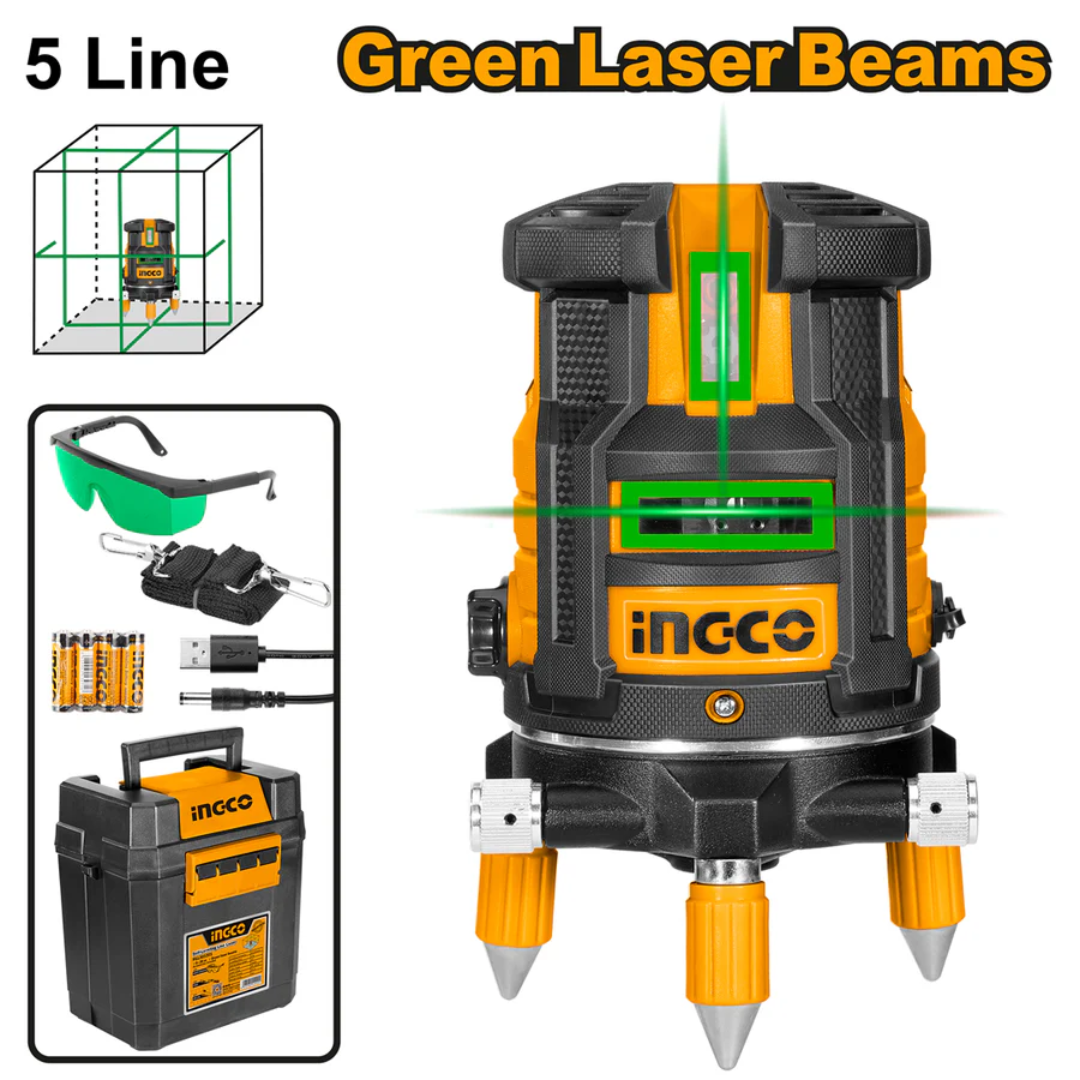 Ingco Self-Leveling Line Green Laser Beams 20m - HLL305205