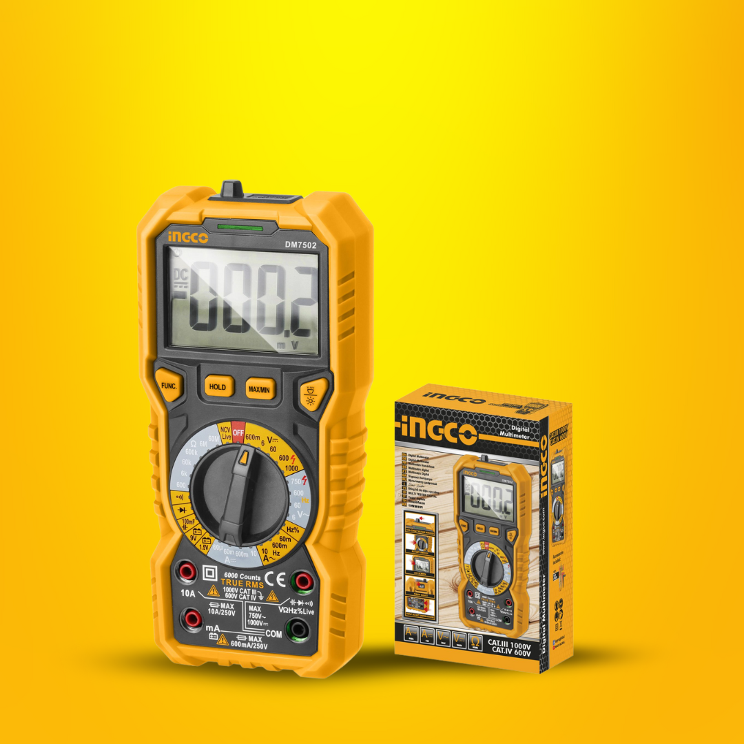 Ingco Digital Electric Multimeter 1000 Volts - DM7502