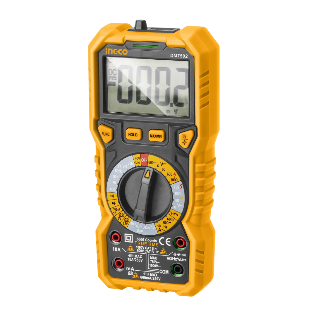 Ingco Digital Electric Multimeter 1000 Volts - DM7502