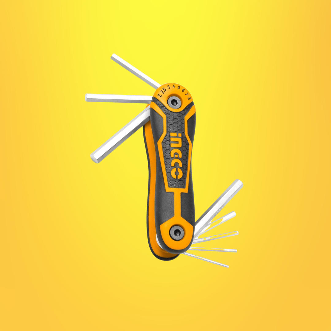 Ingco 8 Pieces Pocket Hex Keys - HHK14081